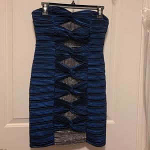 Arden B Dark Blue Dress - Medium